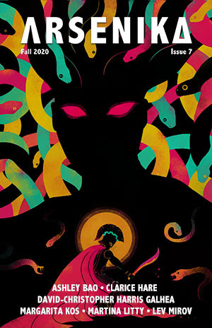 Medusa looming over Perseus